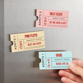 Personalised Favourite Concert Ticket Fridge Magnet